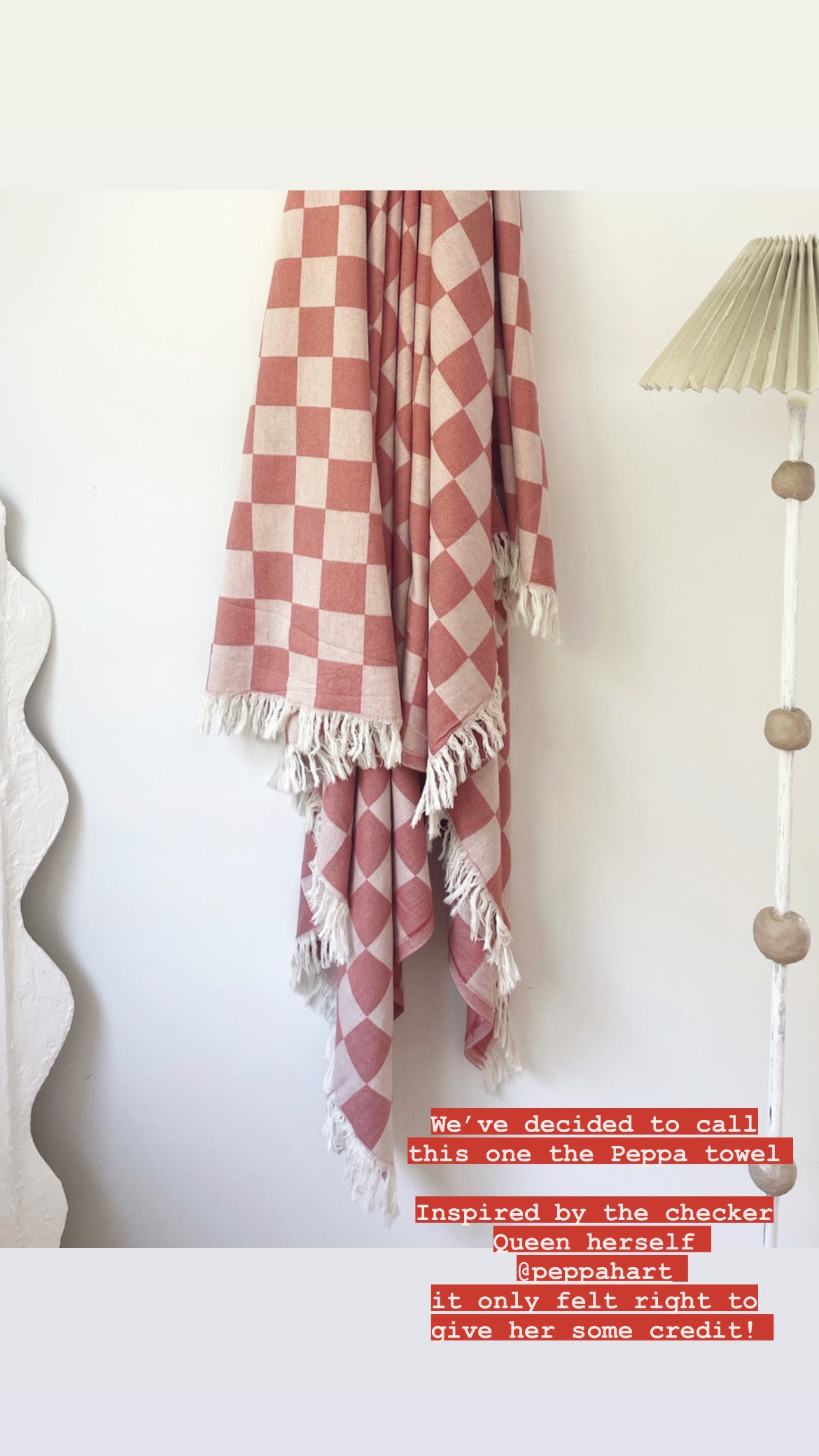 Checker Turkish towel / throw - Peppa-onefinesunday co
