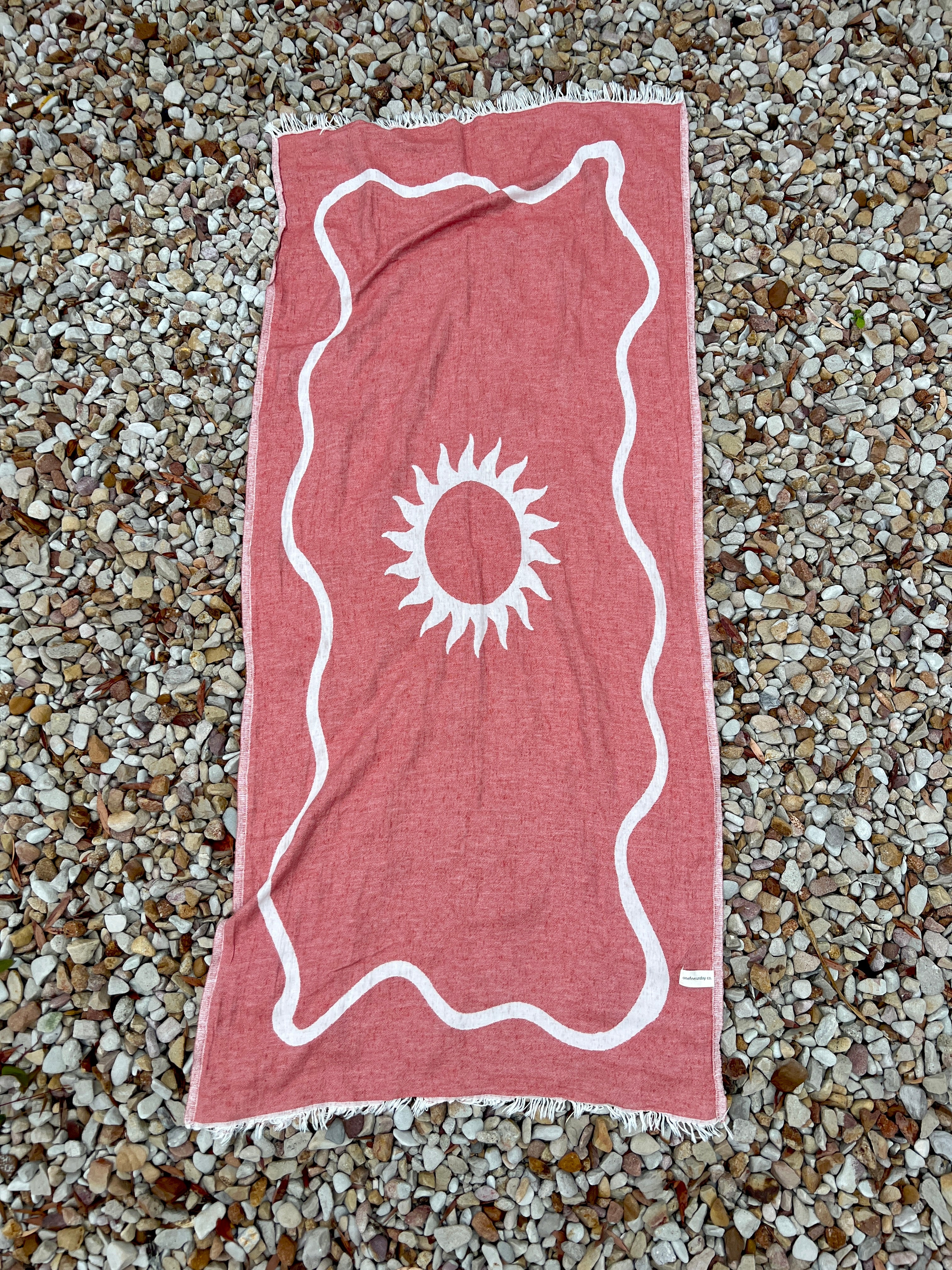 Le Sun towel - WATERMELON RED-onefinesunday co