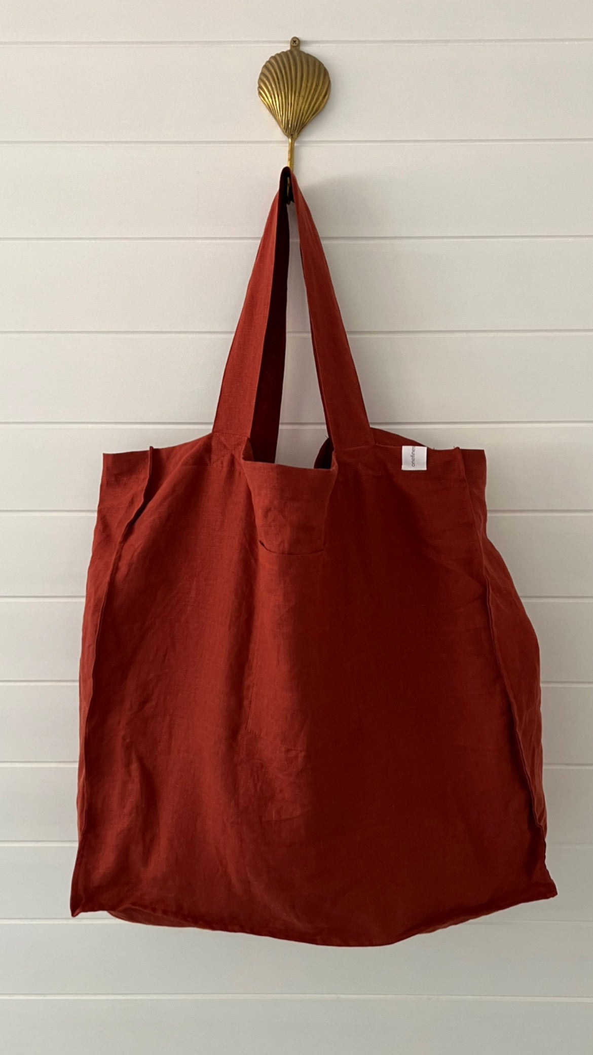 The Weekender Linen Tote - SANGRIA-onefinesunday co