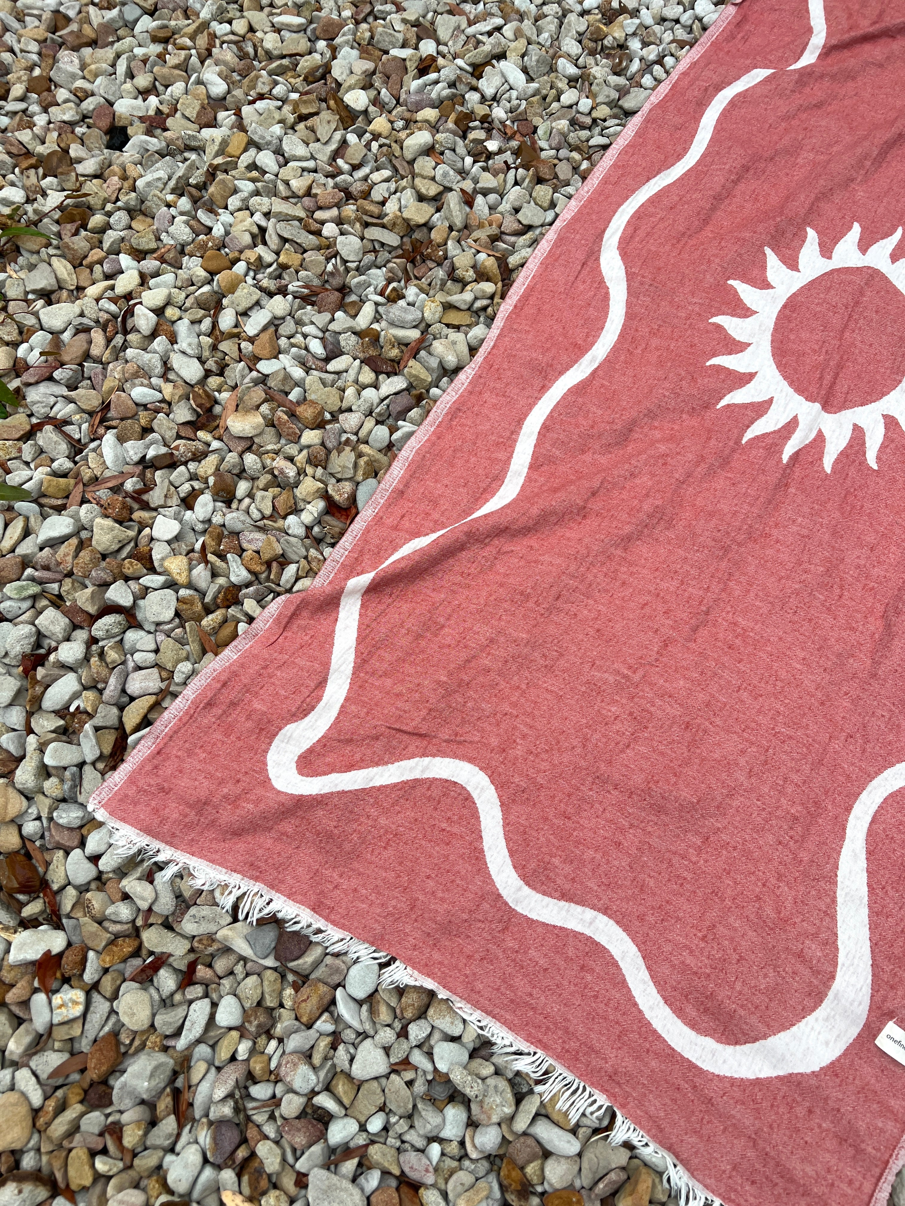 Le Sun towel - WATERMELON RED-onefinesunday co