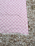 Checker Turkish towel / throw - Blush Pink-onefinesunday co